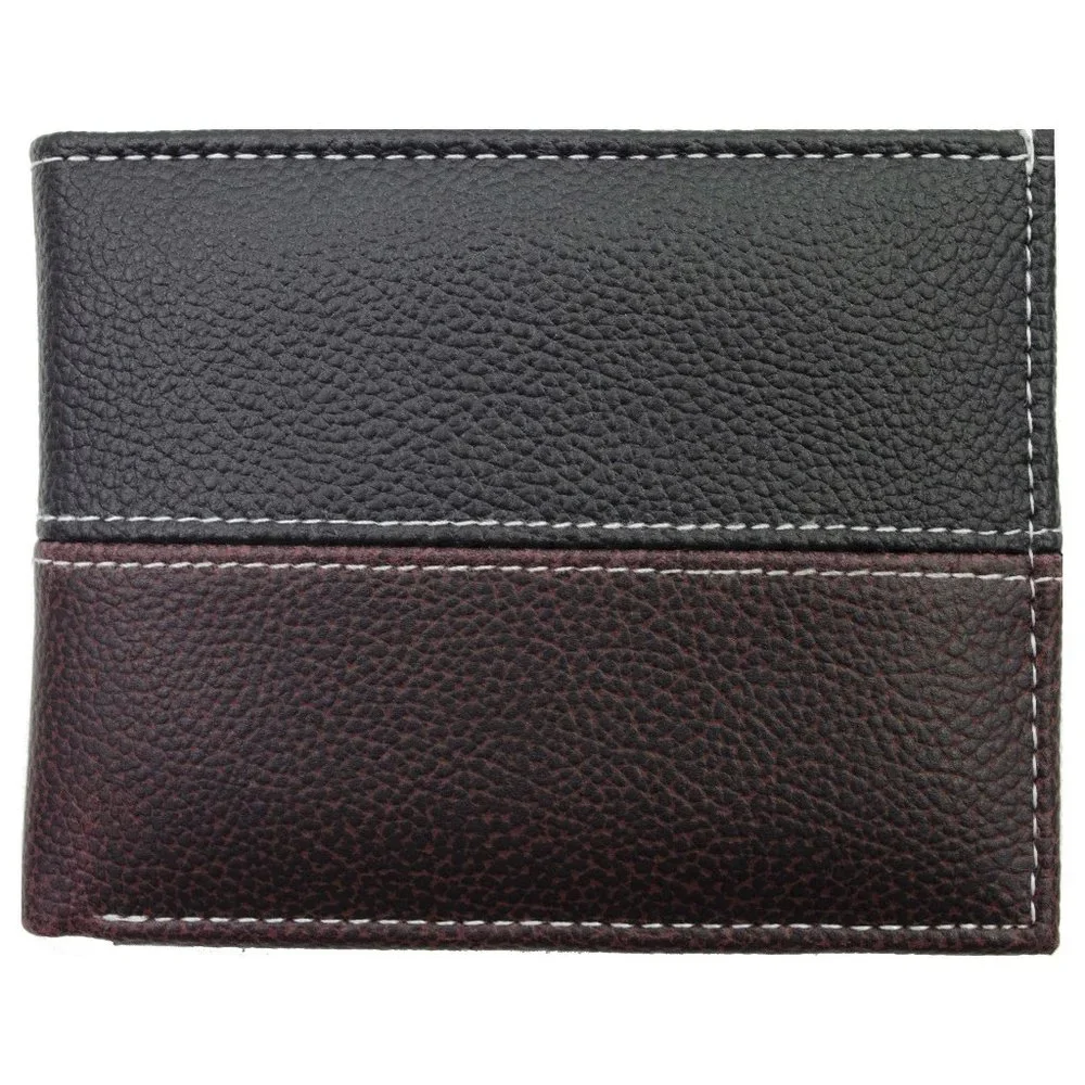 Mens Bifold Vegan Leather Wallet in Gift Box